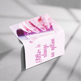 Glitter maakt je glans, nagelzout, behangwand poster