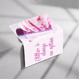 Glitter maakt je glans, nagelzout, behangwand poster