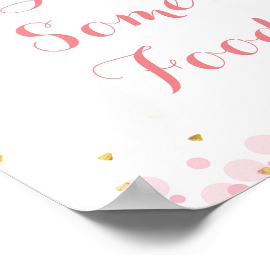 Glitter maan Geniet van bordkaart Poster (Hoek)