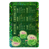 Glitter Maatconversie Keuken Meetgids Magneet (Verticaal)
