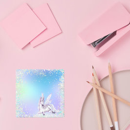 Glitter Magical White Unicorn Post-it® Notes