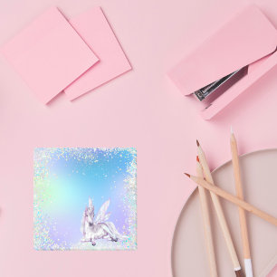 Glitter Magical White Unicorn Post-it® Notes