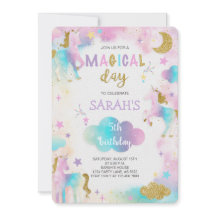 Glitter magische eenhoorn verjaardag