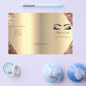 Glitter Make-up Ogen Wimper Haar Roos Prijslijst Flyer (Enkel)