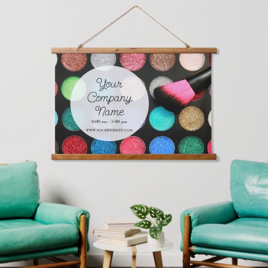 Glitter make-up palet hangend wandkleed (Woonkamer)