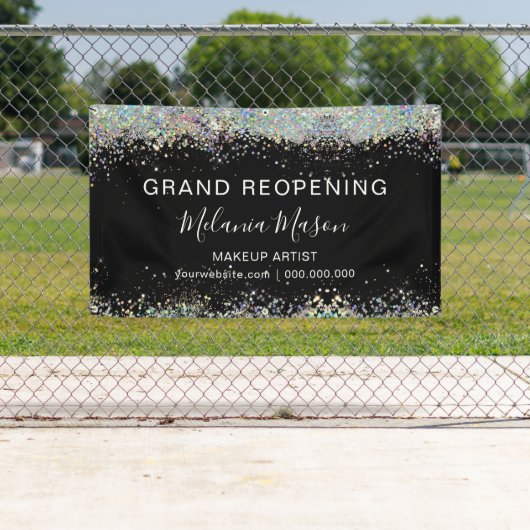 Glitter Makeup Artist Black Elegant Spandoek (Insitu)