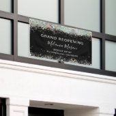 Glitter Makeup Artist Black Elegant Spandoek (Buitenkant Gebouw)