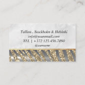 Glitter Makeup Artist Hair Salon Visitekaartje (Achterkant)