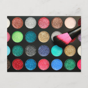 Glitter Makeup Briefkaart