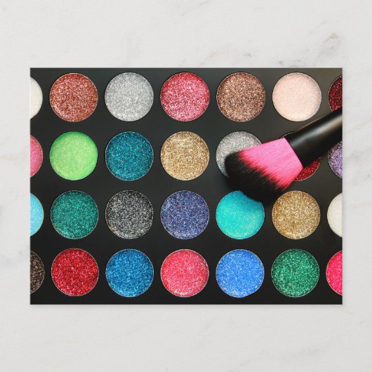 Glitter Makeup Briefkaart (Voorkant)