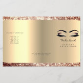 Glitter Makeup Eyes Lash Hair Roos DL 3 bijsluiter Flyer (Voorkant)