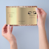 Glitter Makeup Eyes Lash Hair Roos DL 3 bijsluiter Flyer (Hand)