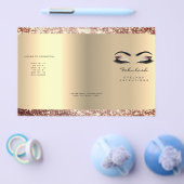 Glitter Makeup Eyes Lash Hair Roos DL 3 bijsluiter Flyer (Enkel)