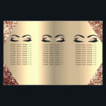 Glitter Makeup Eyes Lash Hair Roos Price List Flyer<br><div class="desc">florenceK-ontwerp</div>