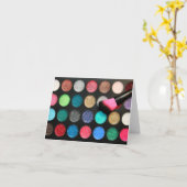 Glitter Makeup Kaart (Gele Bloem)