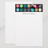 Glitter Makeup Stationery Briefpapier (Voorkant / Achterkant)
