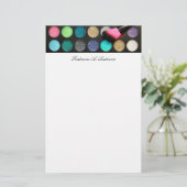 Glitter Makeup Stationery Briefpapier (Staand voorkant)