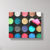Glitter Makeup Stretted Canvas Print (Voorkant)