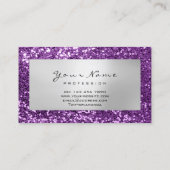Glitter Makeup Stylist Mode Blogger Violet Visitekaartje (Achterkant)