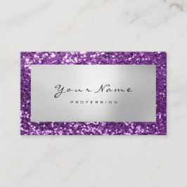 Glitter Makeup Stylist Mode Blogger Violet Visitekaartje