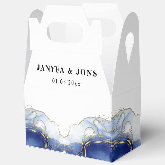 glitter marble  bedankdoosjes (Open)