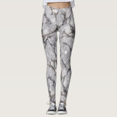 Glitter Marble Pattern – Sparkling Luxury Stone  Leggings (Voorkant)