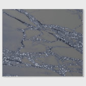 Glitter Marble Stone Lux Cadeaupapier (Vlak)