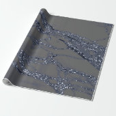 Glitter Marble Stone Lux Cadeaupapier (Uitgerold)