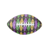 Glitter Mardi Gras Harlequin Argyle Diamond American Football (Voorkant)