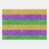 Glitter Mardi Gras Harlequin Argyle Stripe Inpakpapier Vel (Voorkant)