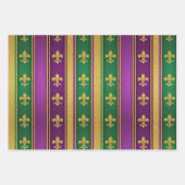 Glitter Mardi Gras  Inpakpapier Vel (Voorkant 3)