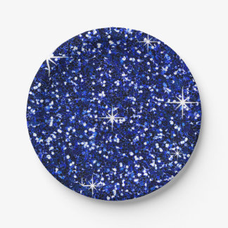 GLITTER | marineblauw Papieren Bordje