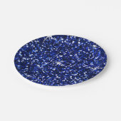 GLITTER | marineblauw Papieren Bordje (Gekanteld)