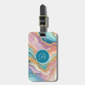 Glitter Marmer Bagagelabel (Voorkant verticaal)