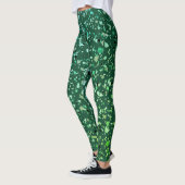 Glitter marmer green confetti gradiënt abstract mo leggings (Links)