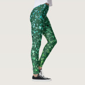 Glitter marmer green confetti gradiënt abstract mo leggings (Rechts)