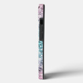 Glitter Marmer Hoesje-Mate iPhone Hoes (Achterkant / Links)