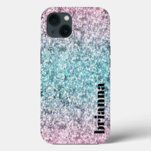 Glitter Marmer Hoesje-Mate iPhone Hoes