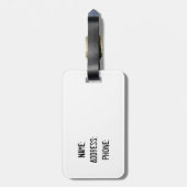 Glitter Maryland vlag aanpasbaar bagagelabel (Achterkant verticaal)