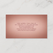 Glitter Mascara Wimper Extensions Roze Rose Kaart Visitekaartje (Achterkant)