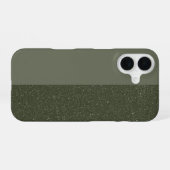  Glitter & Matte Moss iPhone 16 Hoesje (Achterkant horizontaal)