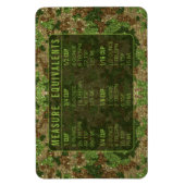 Glitter Measuring Conversion Kitchen Measure Guide Magneet (Verticaal)