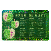 Glitter Measuring Conversion Kitchen Measure Guide Magneet (Horizontaal)