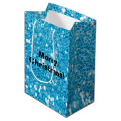 Glitter Medium Cadeauzakje (Voorkant Gekanteld)