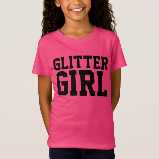 GLITTER MEISJE T-SHIRTS (Voorkant)