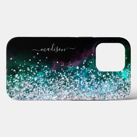 Glitter Meisjesachtig Moderne Glans Sweet 16 Zwart Case-Mate iPhone Case (Achterkant (horizontaal))