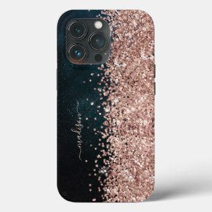 Glitter Meisjesachtig Moderne Glans Zoete 16 Zwart Case-Mate iPhone Case
