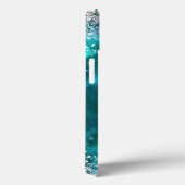 Glitter Meisjesachtig Sweet 16 Teal Case-Mate iPhone Case (Achterkant / Rechts)