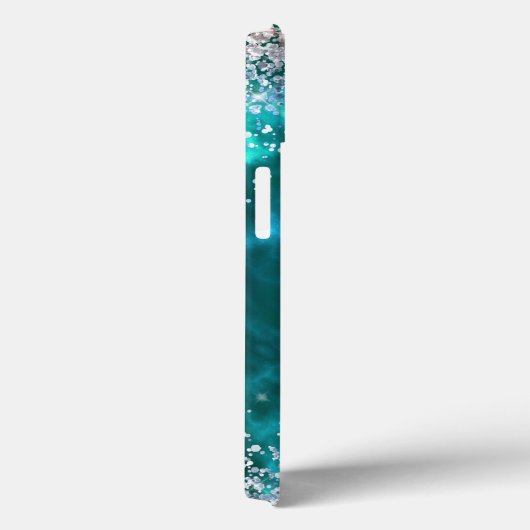 Glitter Meisjesachtig Sweet 16 Teal Case-Mate iPhone Case (Achterkant / Rechts)