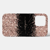 Glitter Meisjesachtige Glitter Zoete 16 Roze Goud Case-Mate iPhone Case (Achterkant (horizontaal))